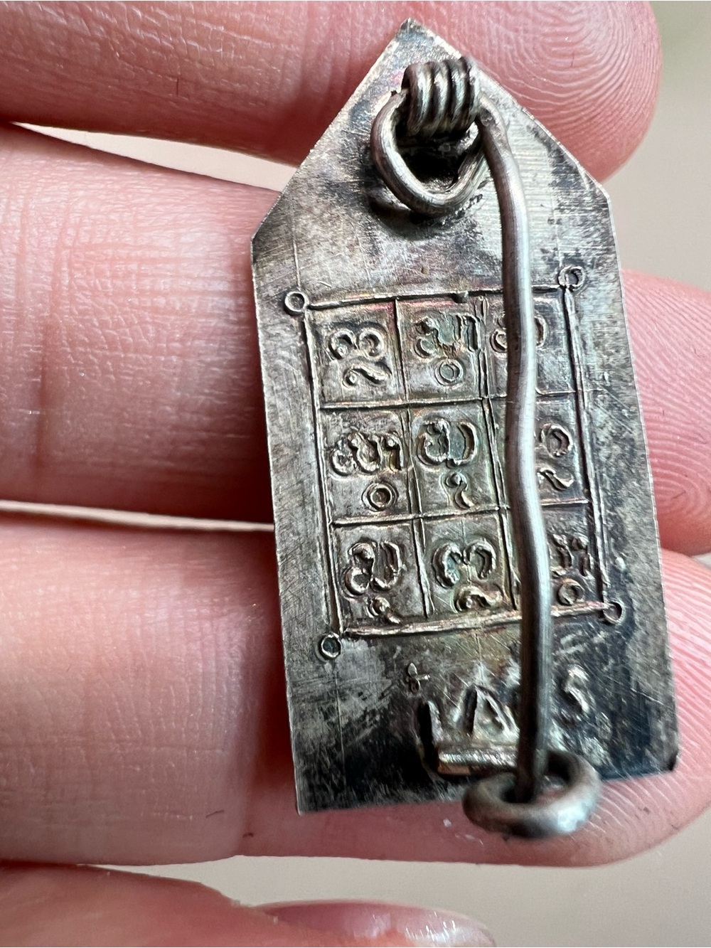 Silver Tone Thai Buddha Amulet Pendant - Picture 11 of 11